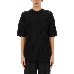 Helmut Lang Crinkled Black T-Shirt - NWT